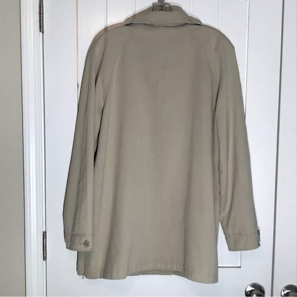 London Fog Single Breasted Raincoat Pea Coat Car Coat - Picture 8 of 11